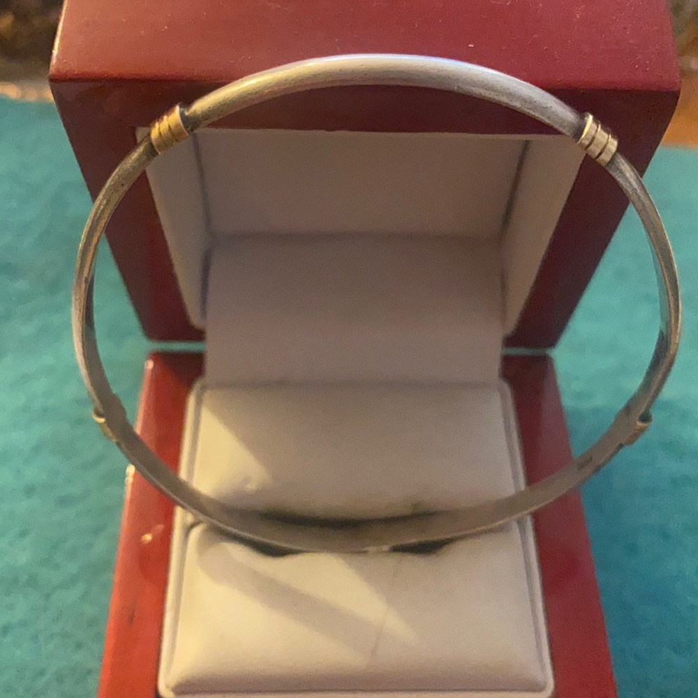 Sterling silver 925  gold 10k bracelet